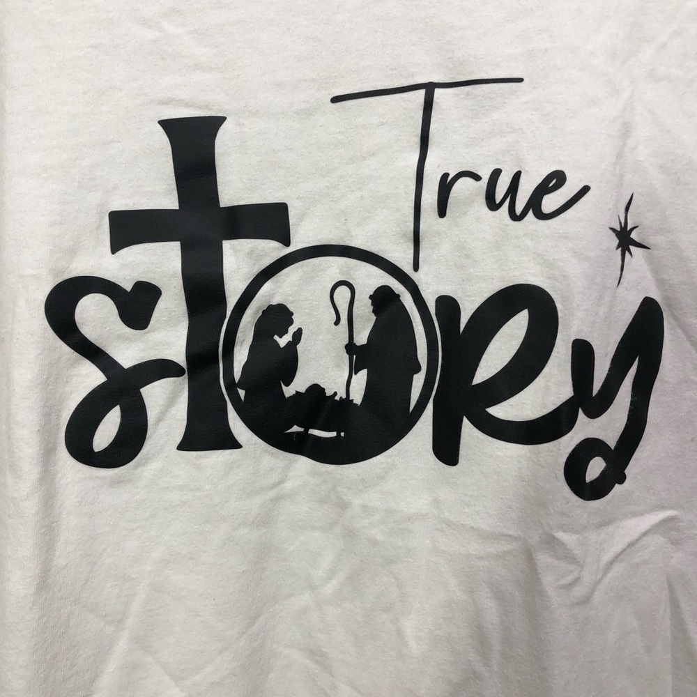 True Story Gildan Classic White Tee